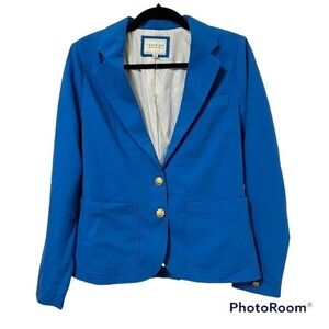 F21 I Love H81 Cobalt Blue Button Up Blazer Size S